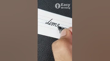 time - How to write English cursive writing  | cursive handwriting practice