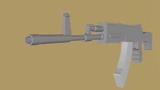 Low Poly AK 12 Speed Model