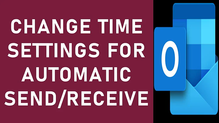 How to Change Automatic Send Receive Time in Outlook? | How to Send Receive Immediately in Outlook?