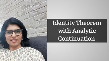 Identity Theorem with Analytic Continuation