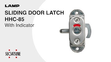 [QUICK DEMO] SLIDING DOOR LATCH HHC-85 With Indicator - Sugatsune Global