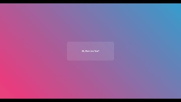 Animated Gradient Background with Pure CSS | HTML & CSS