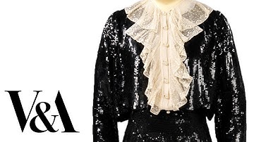 Couture CHANEL sequin trouser suit worn by Diana Vreeland | Fashion Unpicked | V&A