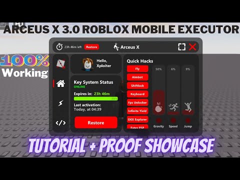 Roblox Mobile Executor  Arceus X V3 Latest Showcase - BiliBili