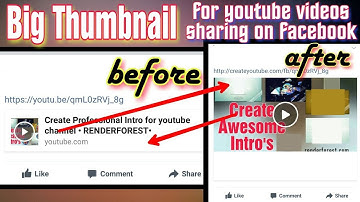 100% WORKING |Share Youtube video on Facebook with large image thumbnail