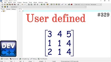 Create a user defined Matrix in C Language || Simple Method Apply