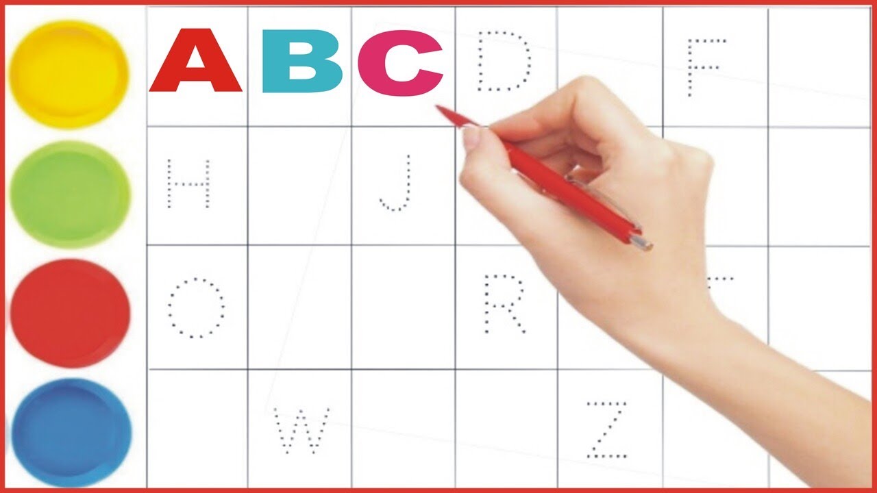 Write Abcde learn to write Alphabets,ABC song,A for Apple B for Ball, Alphabets, # ...