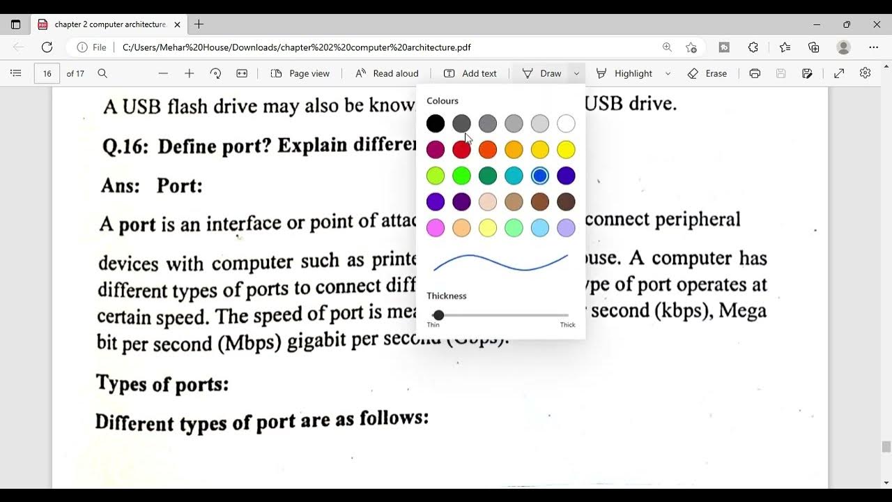 Ports and It's Types Serial, Parallel and USB Ports Lecture In