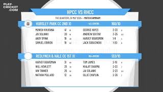 Hursley Park CC 2nd XI v Redlynch & Hale CC 1st XI