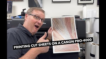 Printing Cut Sheets on a Canon Large Format Printer