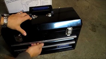 A look at the Kobalt 20-1/2-in Black Steel Tool Box