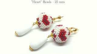 &quot;Heart&quot; Beads - perle 15 mm  TUTORIAL