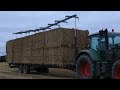 Fendt Vario 716 Out Picking Bales w/ Special Builded Auto-Hold Balewagon | No More Straps | DK Agri