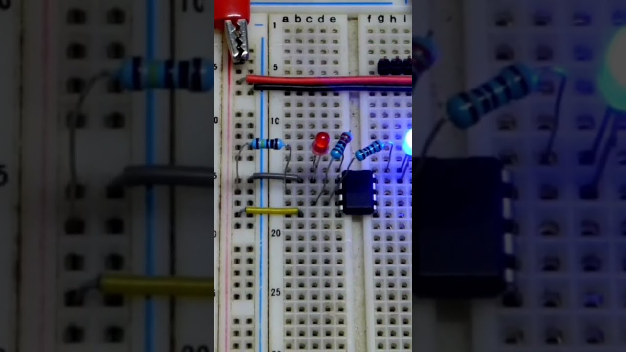 1st Touch Based LED Flip Flop 555 Bistable Mode #diy