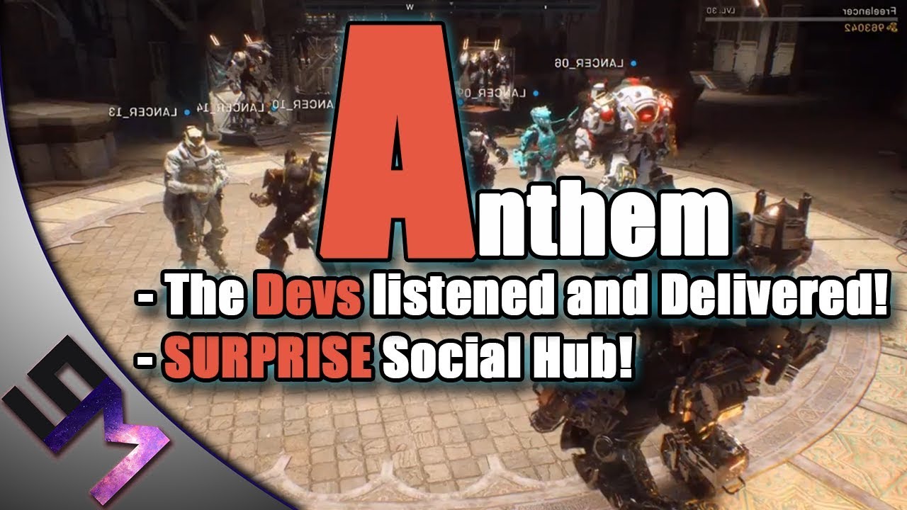 Anthem Devs Surprise Community!? Anthem Social Hub!