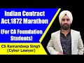 CONTRACT ACT,1872 MARATHON (FOR CA FOUNDATION STUDENTS) BY CS RAMANDEEP SINGH