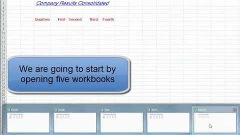 MS Excel 2010:Data Consolidation By Position