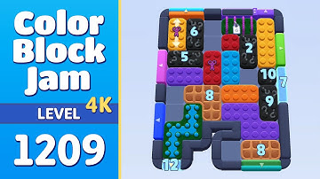 Color Block Jam Level 1209 (1210) | Puzzle Solved! 🎯