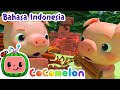 Tiga babi kecil  cocomelon bahasa indonesia  lagu anak anak