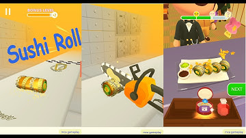 Sushi Roll 3D Gameplay All Levels (Android, iOS)  #1