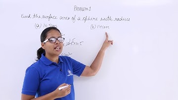 Class10th – Surface Area of Sphere Problem-1 | Surface Area and Volumes | Tutorials Point