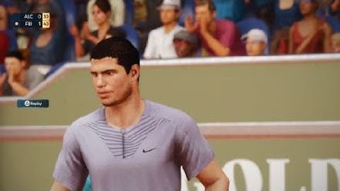 TopSpin 2K25 Alcaraz Fritz sliding masterclass