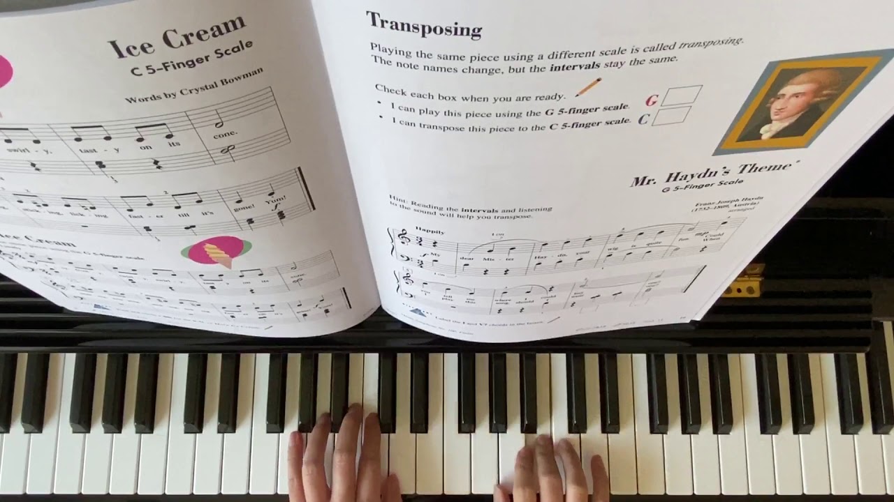 Mr. Haydn’s Theme” Piano Adventure Lesson Book Level 2A - YouTube