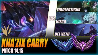 QIUYI KHA'ZIX - HOW TO PLAY KHA'ZIX JUNGLE PATCH 14.15 | KHA'ZIX SOLO CARRY