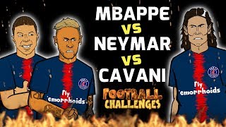 🔥MBAPPE vs NEYMAR vs CAVANI: Football Challenges!🔥