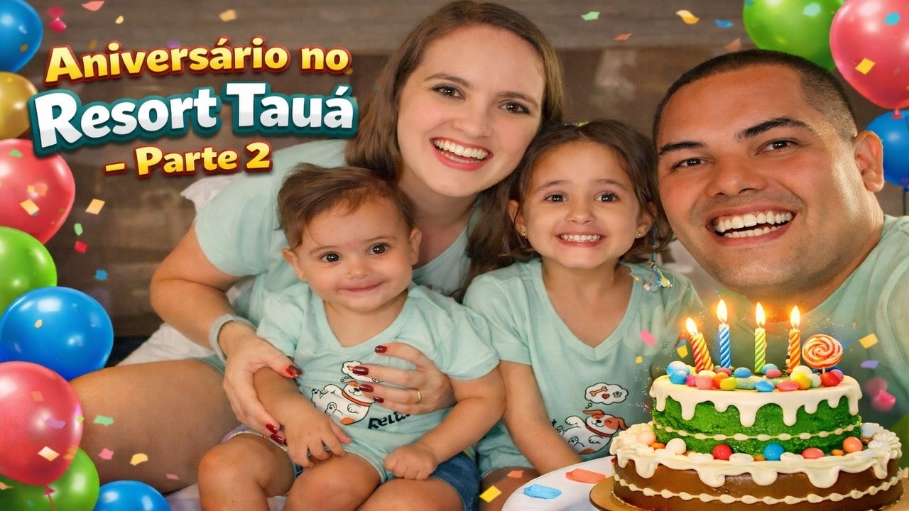 ANIVERSÁRIO NO RESORT DOS SONHOS! Dias de Diversão no Tauá Atibaia -  Parte 2