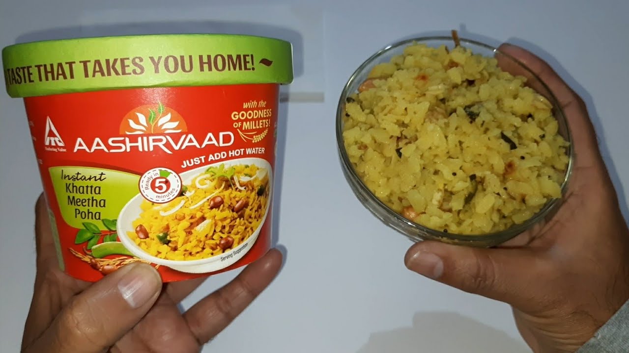Aashirvaad Instant Khatta Meetha Poha with Millets Ready to Eat Indian Food YouTube