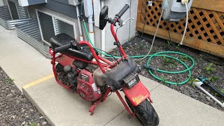 Bringing Back the Color to Faded Paint on a Mini Bike