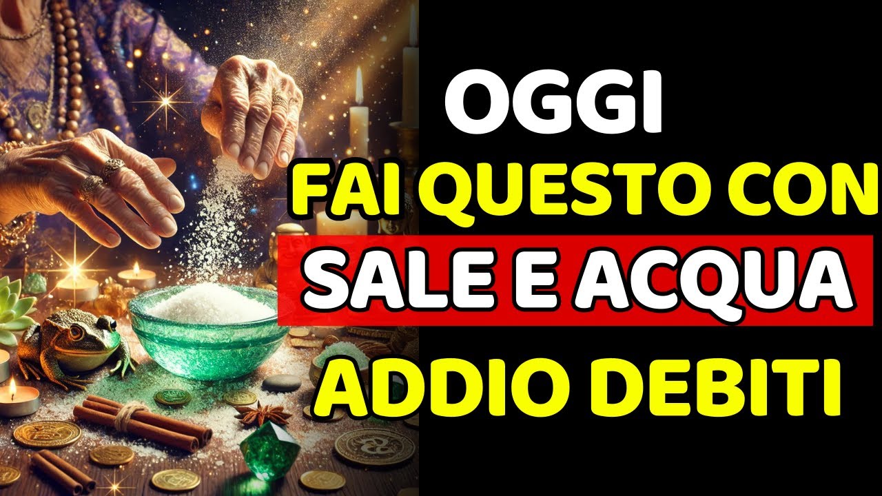 Metti un bicchiere di SALE in casa tua e guarda cosa succede con i tuoi soldi