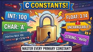 CS25C01| C Constants | Computer Programming: C | R2025 | Anna University