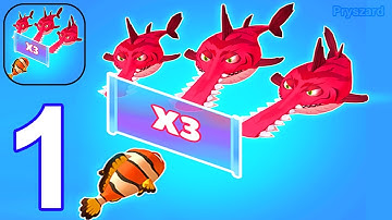 Fish Run 3D: Count Master - Gameplay Walkthrough Part 1 Level 1-10 Fishdom Adventure (iOS, Android)