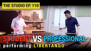 Two Levels Of Percussionist Perform 'Libertango'