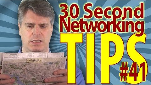 Where the heck do I go now?: Pitch for Success 30 Second Networking Tip No 41