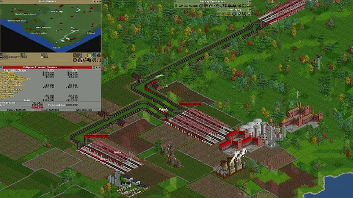 Holz, vom Forst zum Sägewerk mittels Zug, Streckenplanung, Bau und Züge. OpenTTD Wirtschaftssimulati
