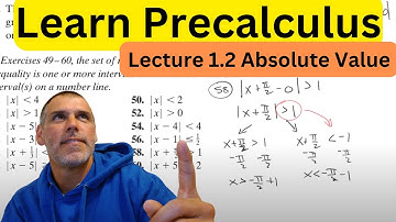 Learn Precalculus Lecture 1.2 Absolute Value