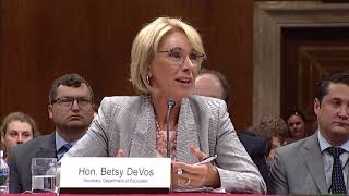 Shaheen Questioning Education Secretary Betsy Devos