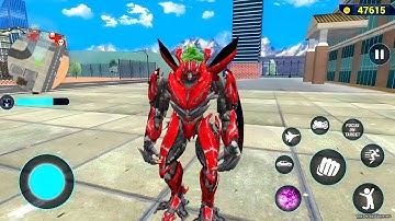 Red Mirage Jet Robot Car Adventure | Multiple Transformations 2025