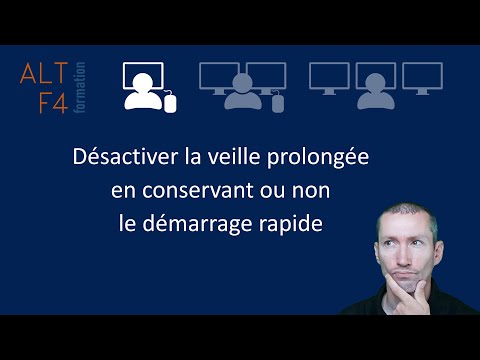 Désactiver la veille prolongée en conservant ou non le démarrage rapide