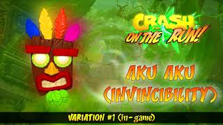 Crash Bandicoot On The Run Ost - Aku Aku Invincibility, Survival Run Pre-Game End-Game