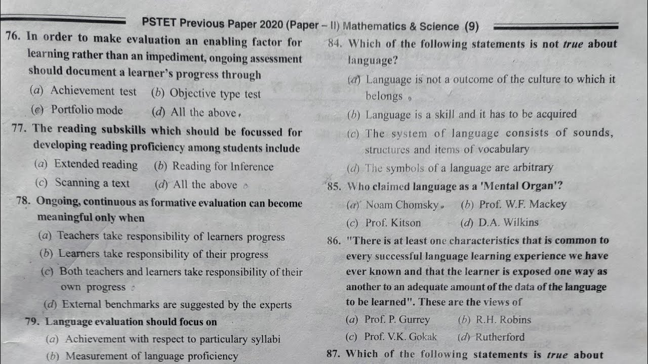 L-18 PSTET 2026 || PSTET English Pedagogy 15/15 Mark's ✅ Zero to Hero #pstet #cdp #pyq 