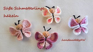 Schmetterlinge häkeln  Süße Schmetterlinge