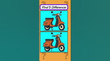 find 3 differences #13 - scooter #quiz #find