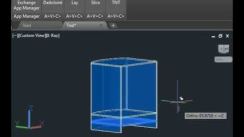 Using the AVC Slice and Dado Joint commands in AutoCAD or BricsCAD