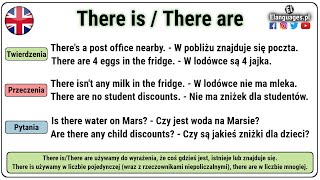 There is, there are - Jak stosować, używać konstrukcji - Język angielski