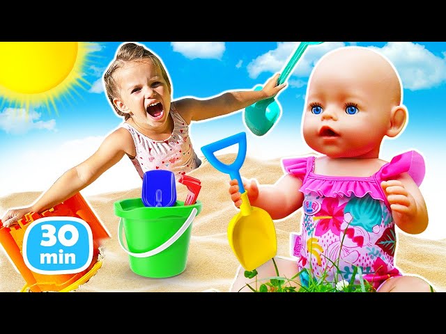 Jeux d'éveil avec Baby Born 👶 Les aventures de Maya et Lina. Meilleures vidéos pour enfants class=