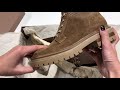 Gianvito Rossi Martis Rib-Knit Leather Combat Boots Unboxing